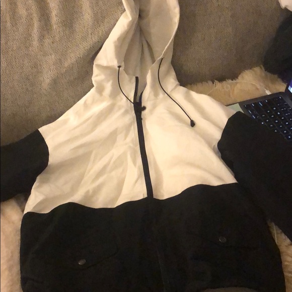 Ambiance Jackets & Blazers - Hooded wind breaker with a mesh lining